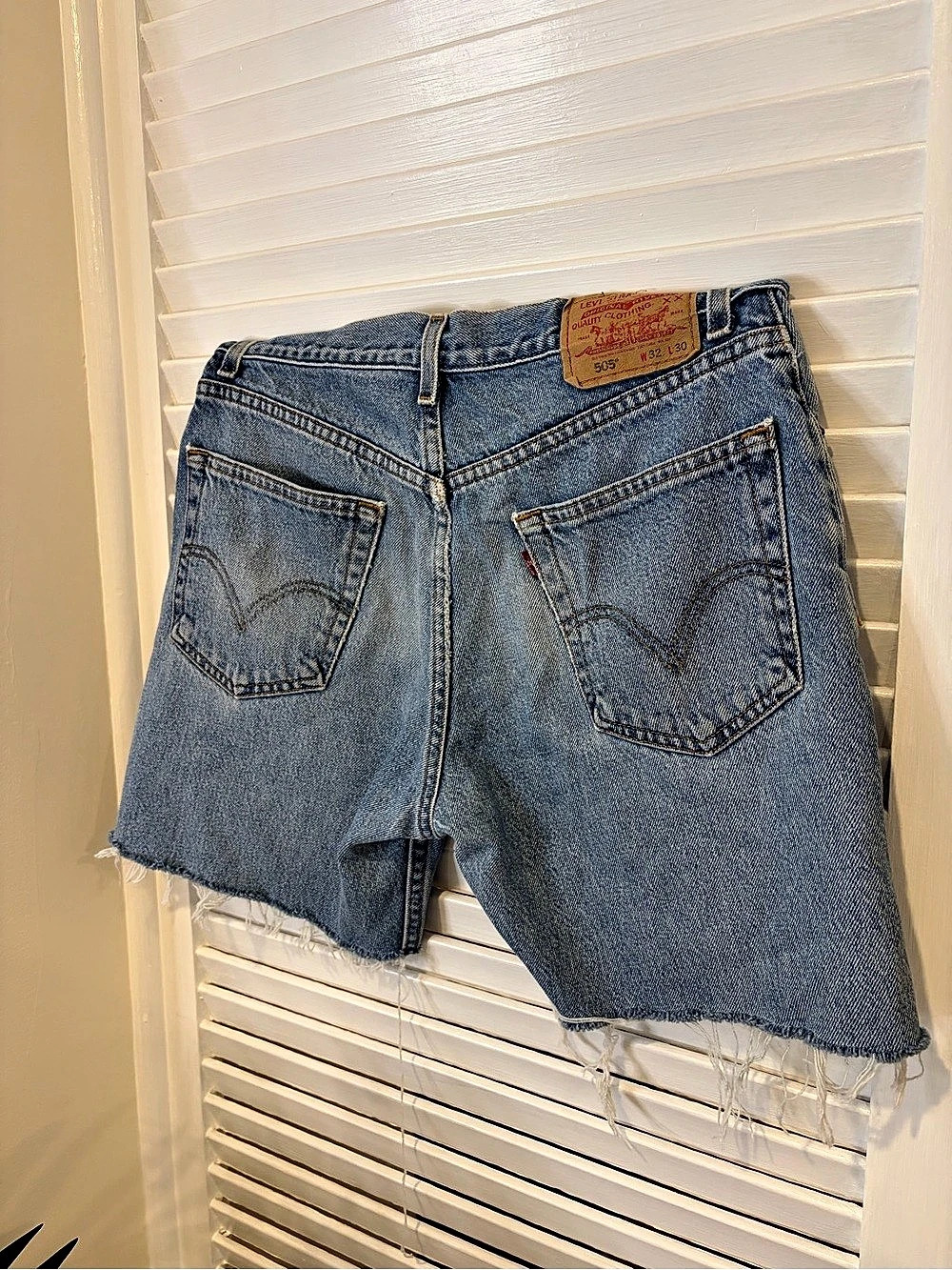 Levi's 505 100% Cotton Cut-Off high-Rise Denim Shorts